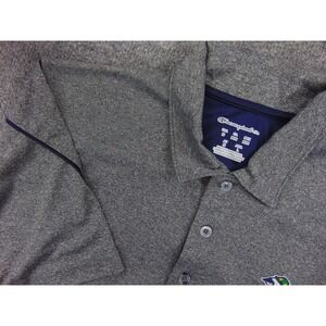 Notre Dame Polo‎ Shirt Mens Medium Champion Elite Gray Heather Short Sleeve Golf